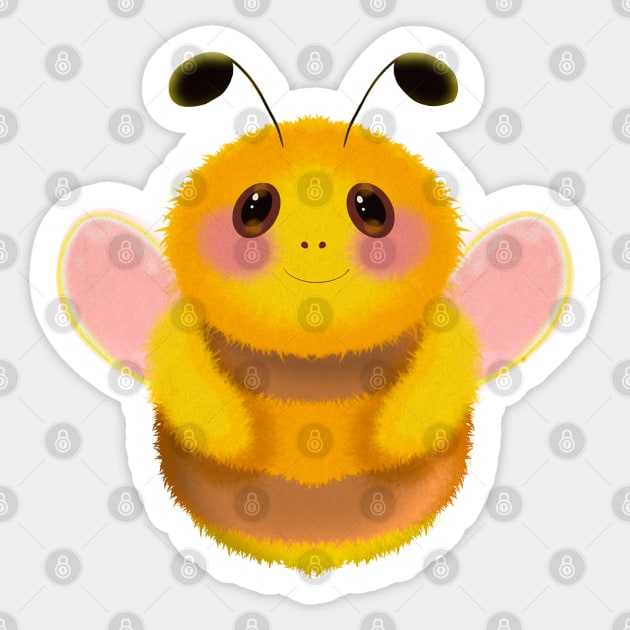 Watercolor Bumblebee Sticker by i am Cuta